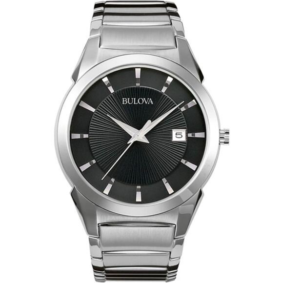 Men's 3-Hand Calendar Date Quartz Watch, Patterned Dial, 38mm - Picture 1 of 7
